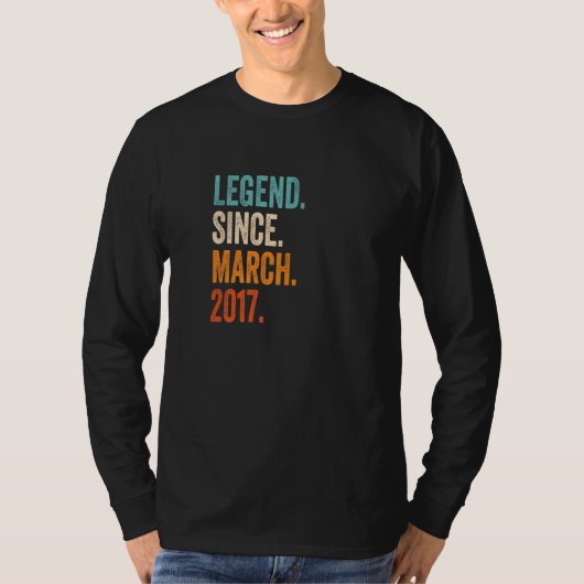 伝説2017年3月6日誕生日 Tシャツ (正面)