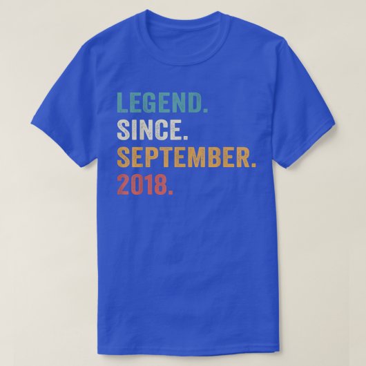 伝説2018年9月以来4th誕生日ギフト4イェー tシャツ (デザイン正面)