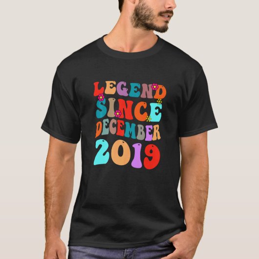 伝説2019年12月以来ヴィンテージ誕生日レトロ Tシャツ (正面)