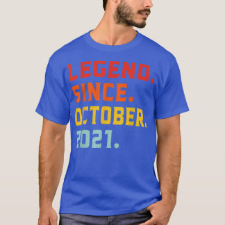 伝説2021年10月1日誕生日ヴィンテージ1 Y Tシャツ