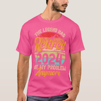 伝説2024年退職した退職2024おもしろいあり Tシャツ