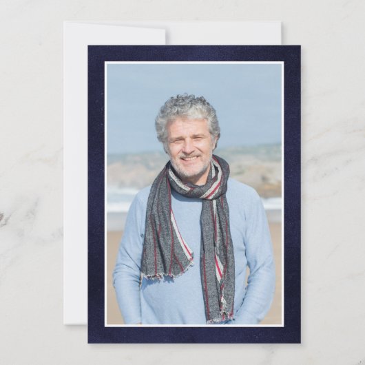 伝説65誕生日写真 招待状 (裏面)