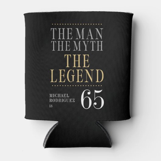 伝説65誕生日 缶クーラー (正面)