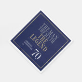 伝説70誕生日 スタンダードランチョンナプキン (角)