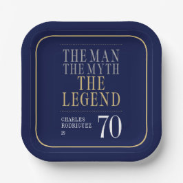 伝説70誕生日 ペーパープレート