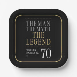 伝説70誕生日 ペーパープレート