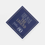 伝説80誕生日 スタンダードランチョンナプキン (角)