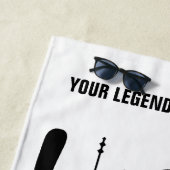 伝説(ホッケー) ビーチタオル (インサイチュ)