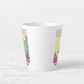 伝説（浴室で）グラウンドホッグを歌う カフェラテマグ (正面)