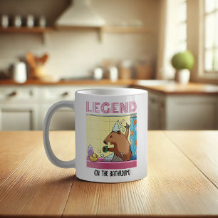 伝説（浴室で）グラウンドホッグを歌う コーヒーマグカップ