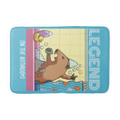 伝説（浴室で）グラウンドホッグを歌う バスマット (正面)