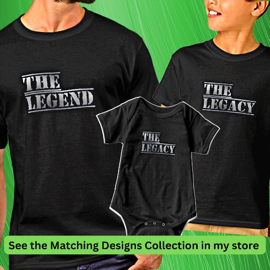 伝説The Legacy Father Son Matching Set Tシャツ