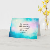 伝道者の書 3:11 彼は永遠を人の心に置かれた カード (黄色い花)