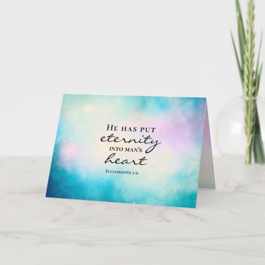 伝道者の書 3:11 彼は永遠を人の心に置かれた カード (正面)