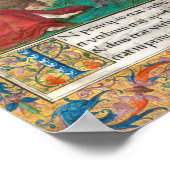 伝道者の聖ヨハネ – 中世の写本 ポスター (角)