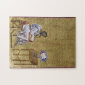 伝道者マークが彼の勉強ビザンチンのアイコンに座る ジグソーパズル (横)