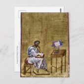 伝道者マークが彼の勉強ビザンチンのアイコンに座る ポストカード (正面/裏面)