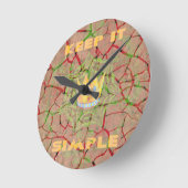 伯名又田 ラウンド壁時計 (傾斜)