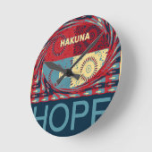 伯名又田 ラウンド壁時計 (傾斜)