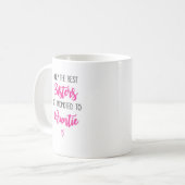伯母さんにMug促進されるピンクの姉妹 コーヒーマグカップ (正面左)