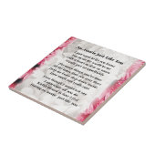 伯母さんの詩-ピンクの花柄 タイル (側面)