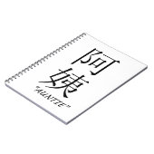 "伯母さん"の中国のな翻訳 ノートブック (左側)