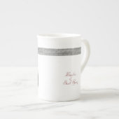 伯爵の灰色の茶の陰 ボーンチャイナマグカップ (正面右)