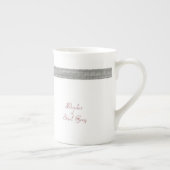 伯爵の灰色の茶の陰 ボーンチャイナマグカップ (右)