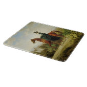 伯爵乗馬(茶色エレガントの馬) カッティングボード (角)