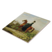 伯爵乗馬(茶色エレガントの馬) タイル (側面)