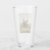 伯爵乗馬(茶色エレガントの馬) タンブラーグラス (裏面)