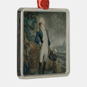 伯爵夫人de La Fayetteのポートレート メタルオーナメント (右)