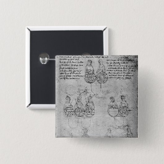 伯爵婦人アン、c.1483の子孫 缶バッジ (正面&裏面)