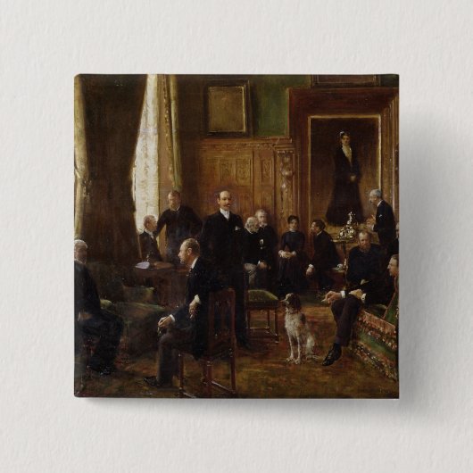 伯爵婦人Potocka 1887年のサロン 缶バッジ (正面)