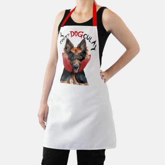 伯爵DOGculaベルギーのテルブレン犬おかしなハロウィーン エプロン (インサイチュ)