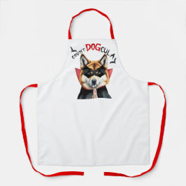 伯爵DOGcula秋田犬おかしなハロウィーン エプロン