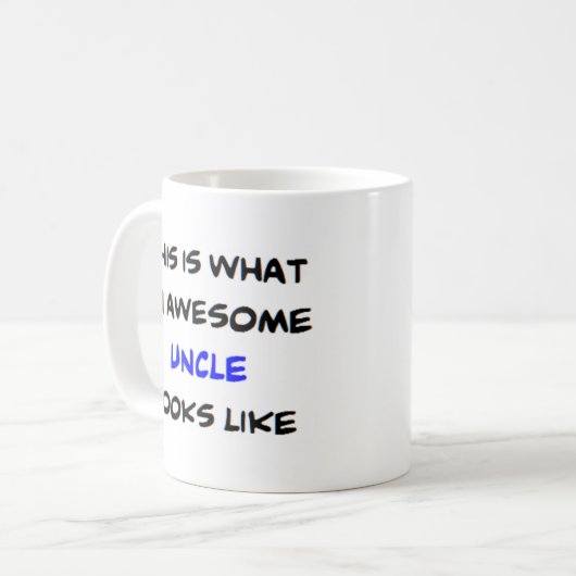 伯父さん素晴らし。 コーヒーマグカップ (正面左)