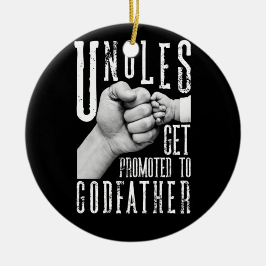 伯父だけ最高のが神父に昇進する セラミックオーナメント (正面)