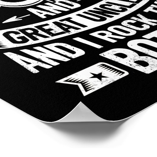 伯父と伯父という称号を持素晴らしつ ポスター (角)