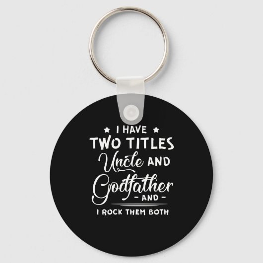 伯父と神父の日の二つの称号を持つ キーホルダー (正面)