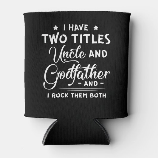 伯父と神父の日の二つの称号を持つ 缶クーラー (正面)