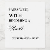 伯父の叔母になるのに対して ワインラベル (シングルラベル)