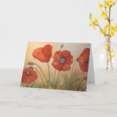 伯父の手形カード カード (黄色い花)