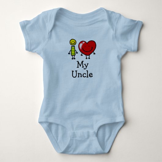 伯父を愛す ベビーボディスーツ (正面)