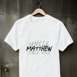 伯父モダンさんグランジは白黒クールだ Tシャツ<br><div class="desc">このグランジとモダンデザインはサンセリフタイポグラフィで構成される。</div>