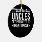 伯父最高のに昇進す素晴らしる セラミックオーナメント (右)