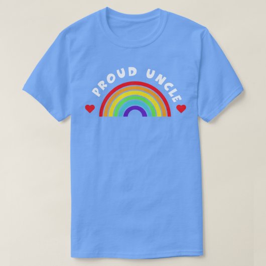 伯父誇りを持ったTシャツLGBTプライドLGBTQサポーターPri Tシャツ (デザイン正面)