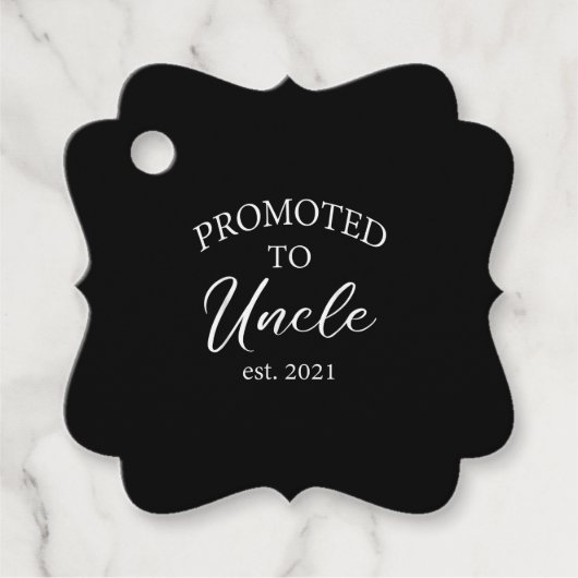 伯父Estに昇格。2021 |おじさんへの贈り物 フェイバータグ (正面)