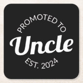 伯父Estに昇格。2024 I スクエアペーパーコースター (正面)