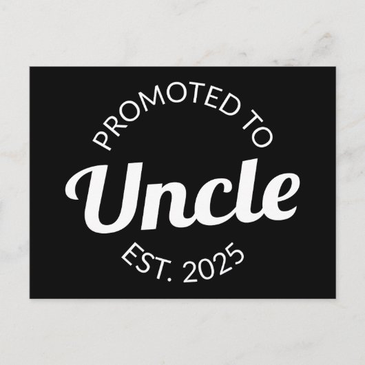 伯父Estに昇格。2025 I ポストカード (正面)